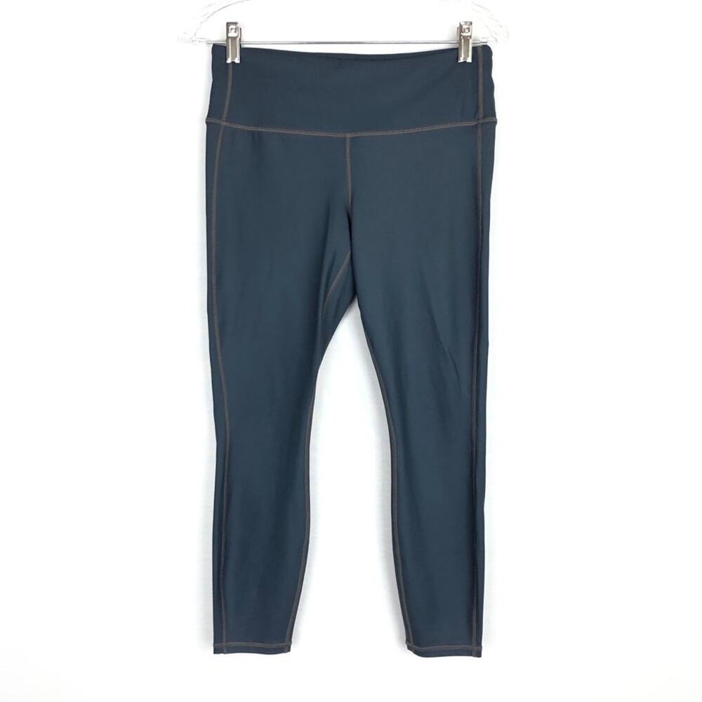 Athleta High Rise Chaturanga Capri Crop Tights Size S - No Tag Gray Blue